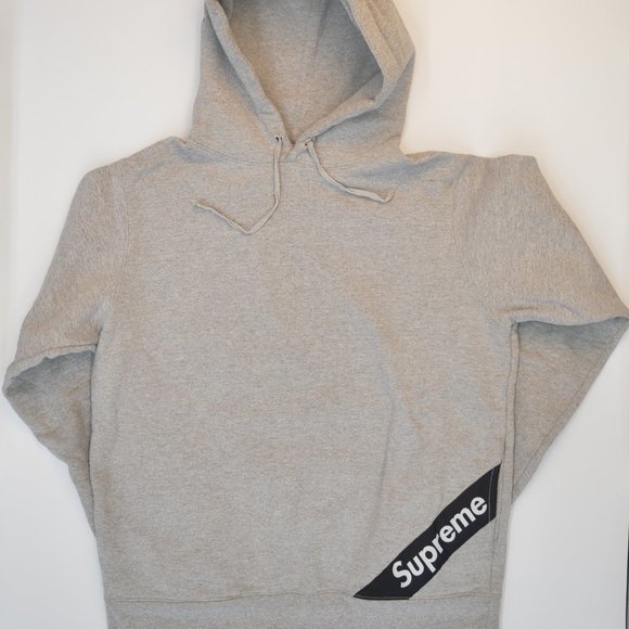 Supreme Corner Label Hooded Sweatshirt Pre-Owned - Picture 1 of 7